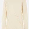 Topwear>RICK OWENS t-shirt a maniche lunghe Jumbo Double in cotone Neutro