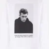 Topwear>SACAI t-shirt a maniche lunghe James Dean in cotone Bianco