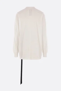 Topwear>RICK OWENS DRKSHDW t-shirt a maniche lunghe Jumbo in cotone Bianco
