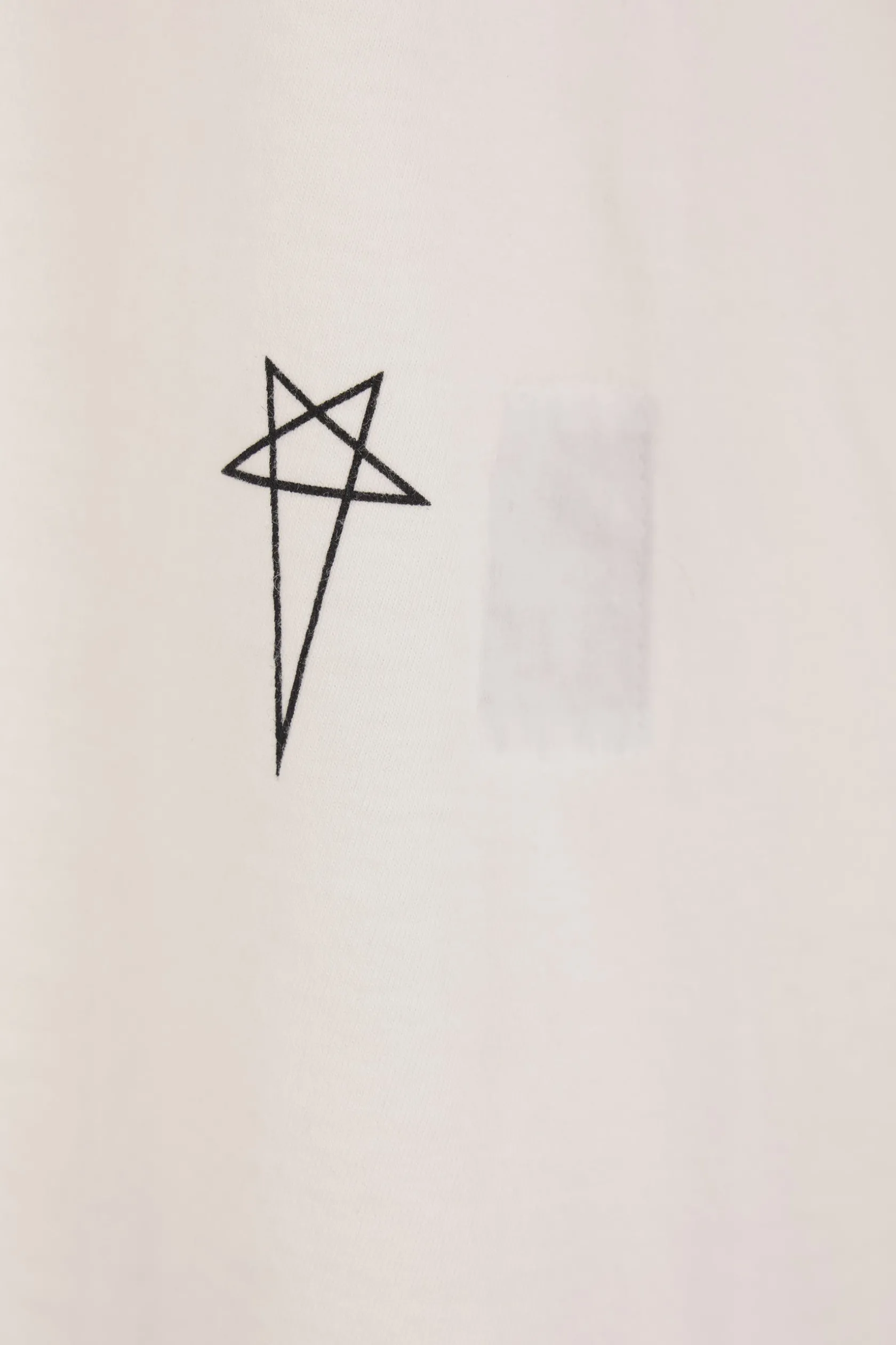 Topwear>RICK OWENS DRKSHDW t-shirt a maniche lunghe Jumbo in cotone Bianco