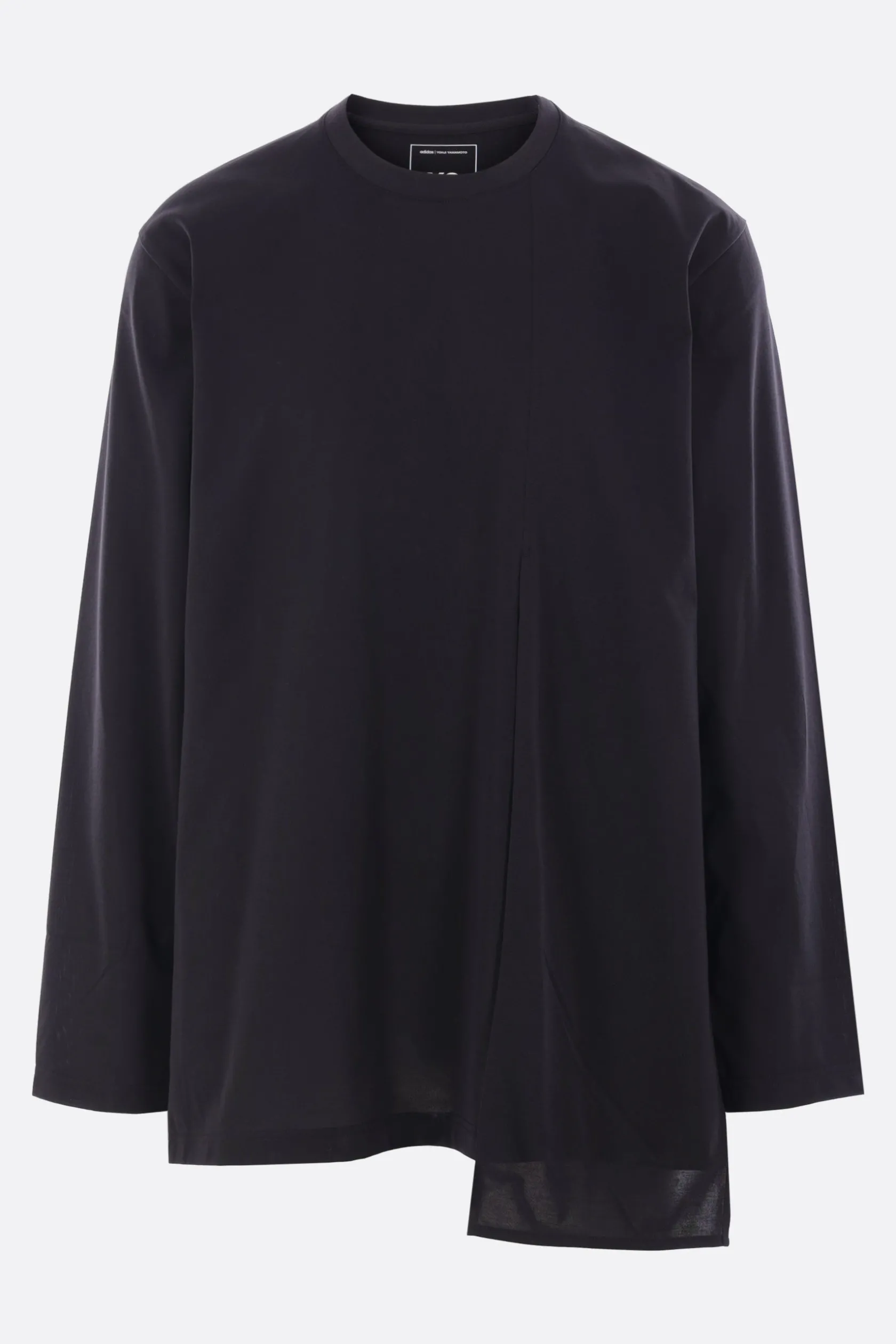 Topwear>Y-3 t-shirt a maniche lunghe Premium in jersey Nero