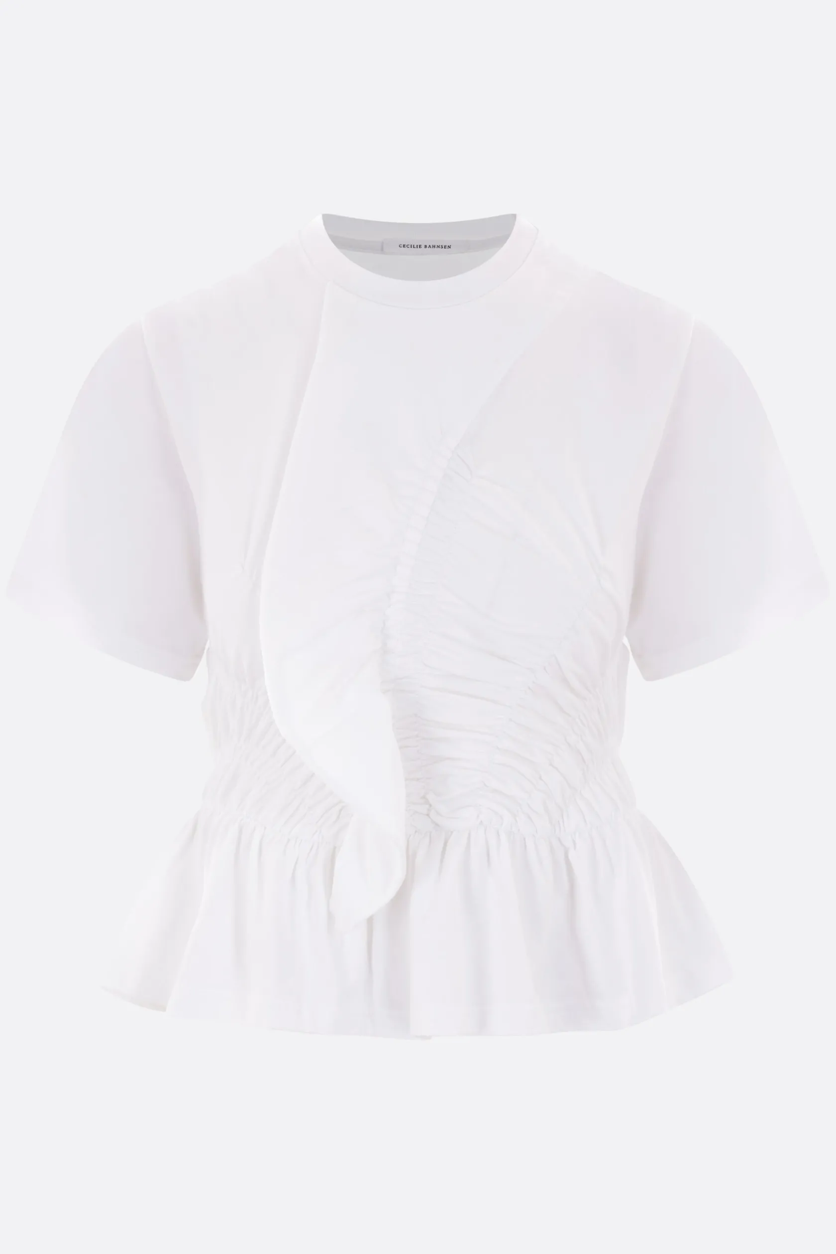 Topwear>CECILIE BAHNSEN t-shirt Ace in jersey Bianco