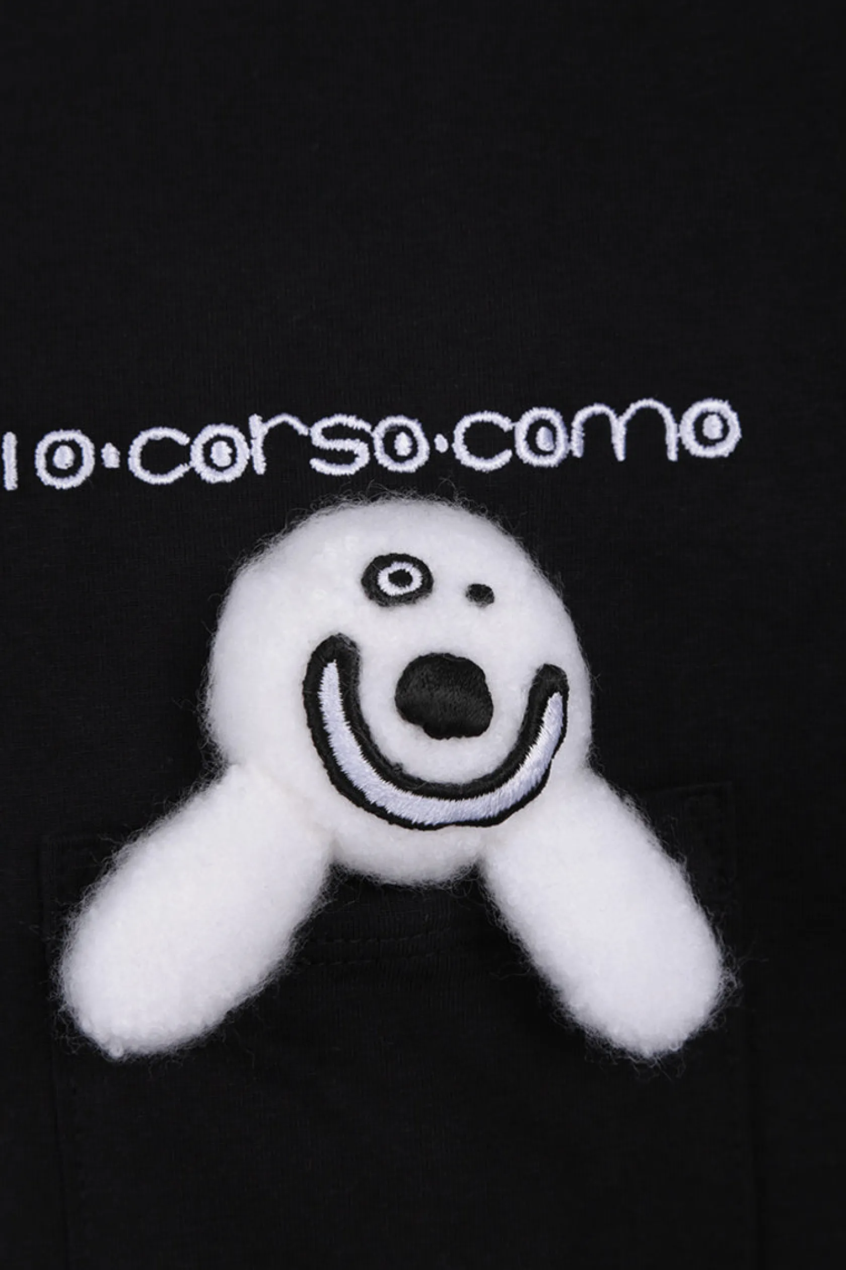 Topwear>DOUBLET X 10 CORSO COMO t-shirt 10CC Smiley in cotone Nero