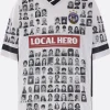 Topwear>MARTINE ROSE t-shirt Faces in jacquard Bianco