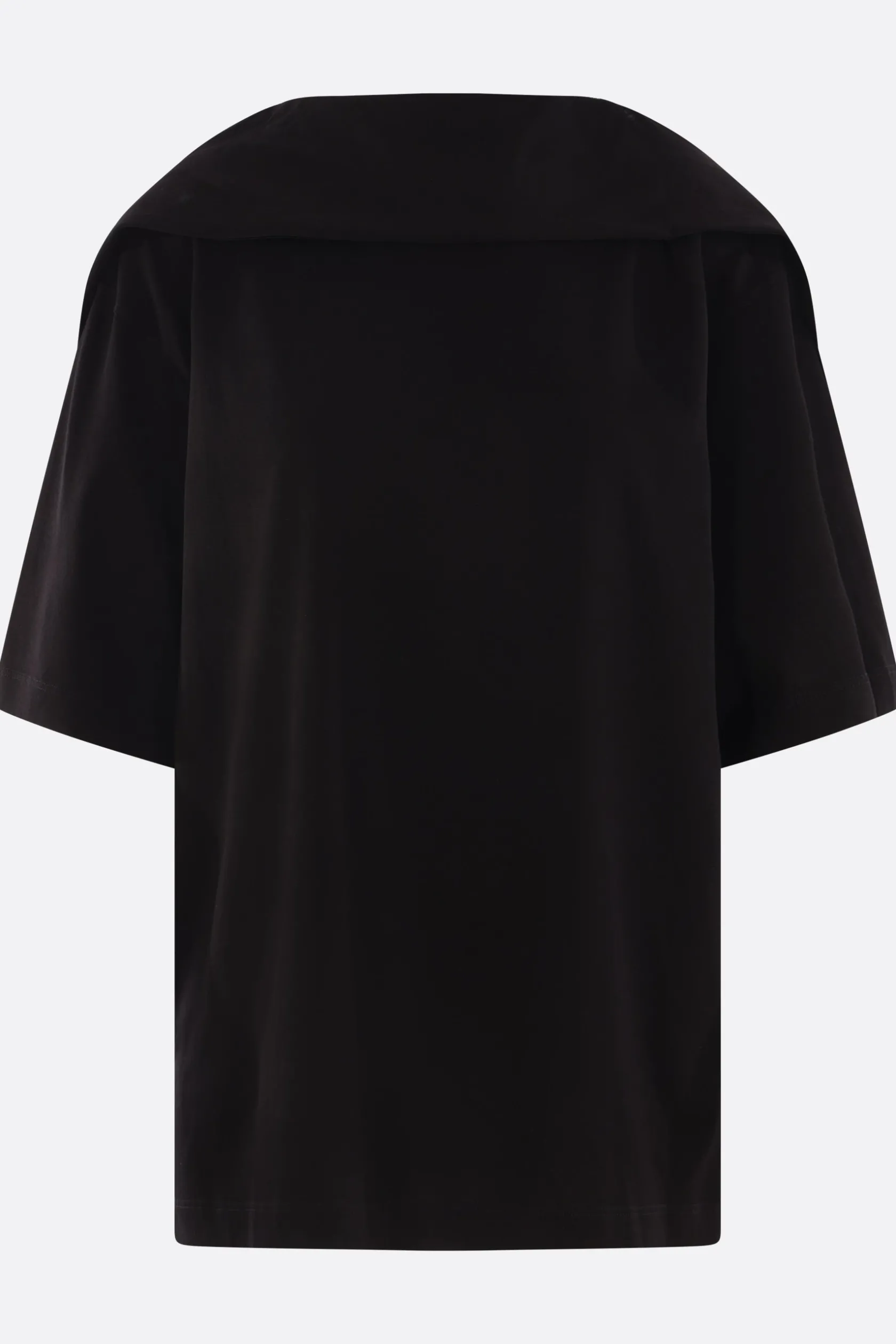 Topwear>LEMAIRE t-shirt Foulard in jersey Nero