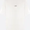 Topwear>MM6 t-shirt in cotone patch logo numerico Bianco