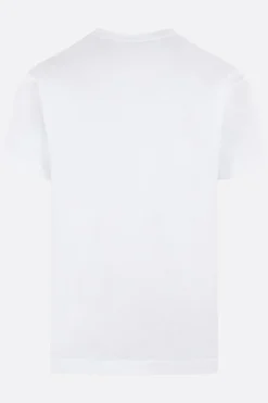 Topwear>COMME DES GARÇONS PLAY t-shirt in cotone patch logo Heart Bianco