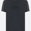 Topwear>MAISON MARGIELA t-shirt in cotone ricamo logo Nero