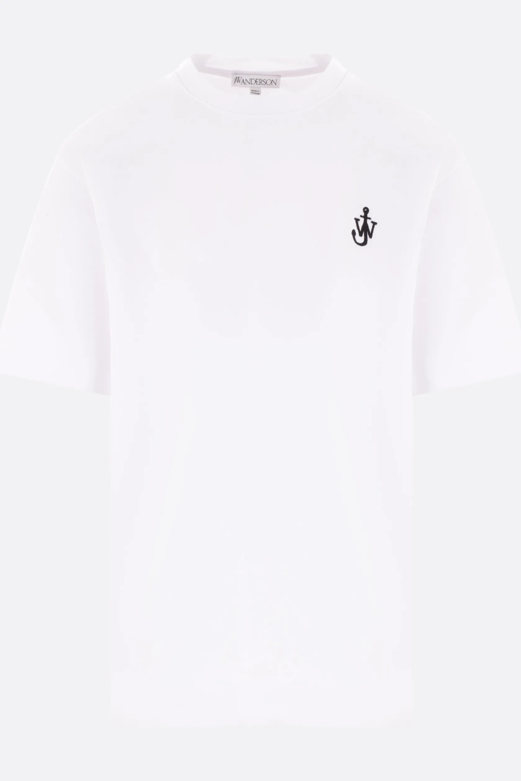 Topwear>JW ANDERSON t-shirt in cotone ricamo logo Anchor Bianco
