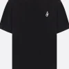 Topwear>JW ANDERSON t-shirt in cotone ricamo logo Anchor Nero