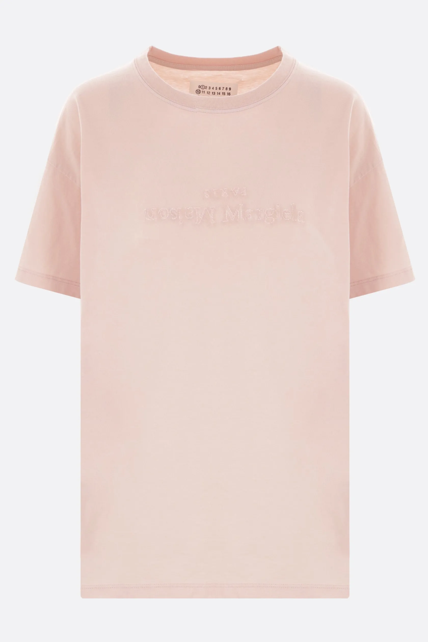 Topwear>MAISON MARGIELA t-shirt in cotone ricamo logo Neutro