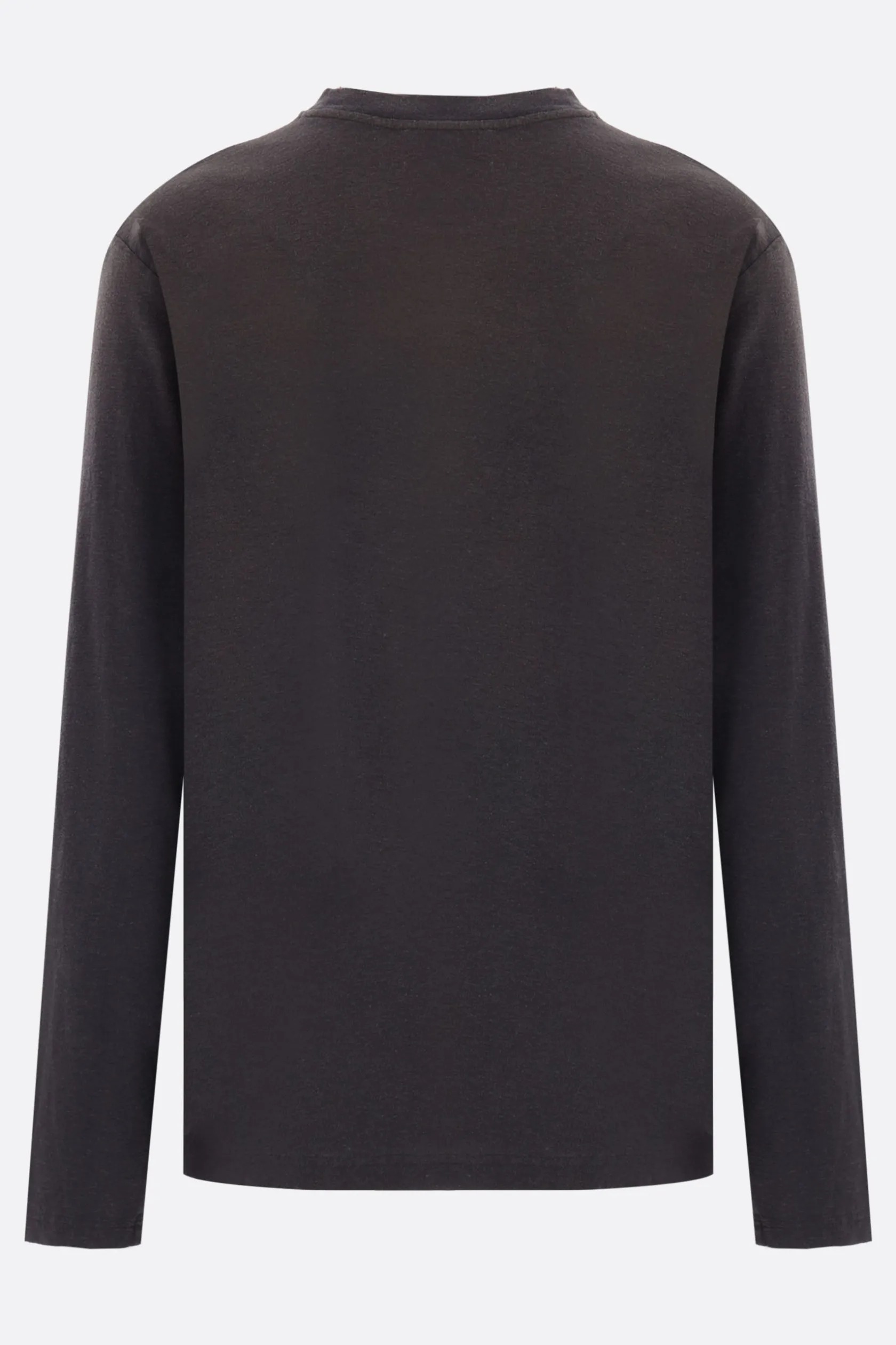 Topwear>ACNE STUDIOS t-shirt in cotone stampa 1996 Nero