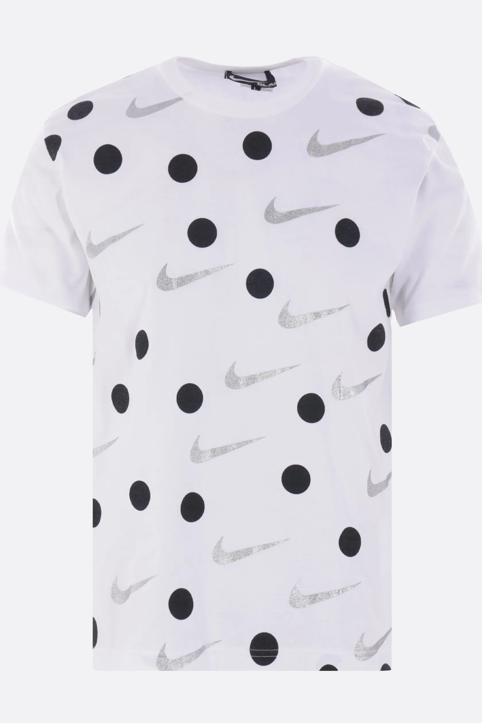 Topwear>BLACK COMME des GARÇONS t-shirt in cotone stampa grafica Bianco