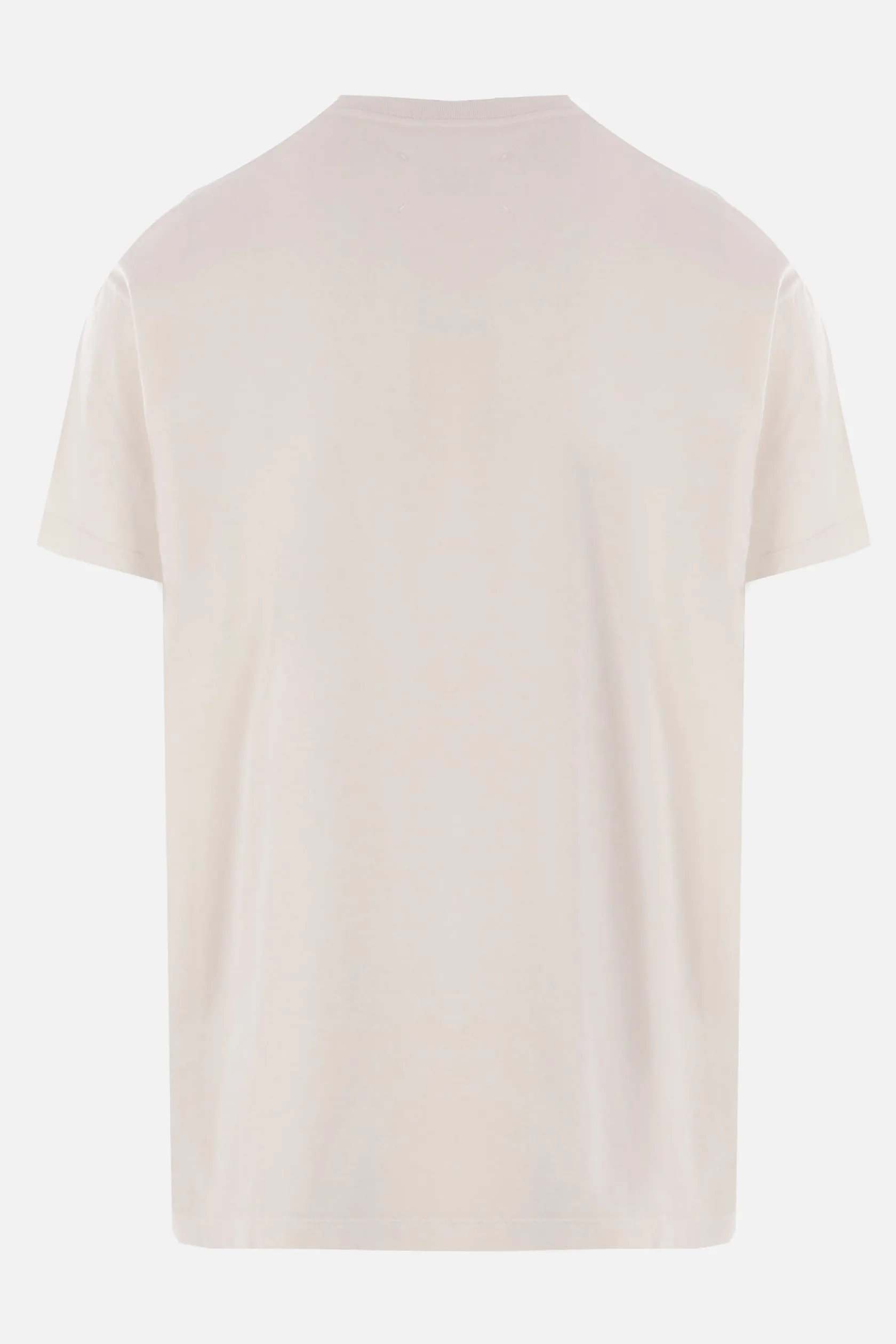 Topwear>MAISON MARGIELA t-shirt in cotone stampa logo numerico Bianco