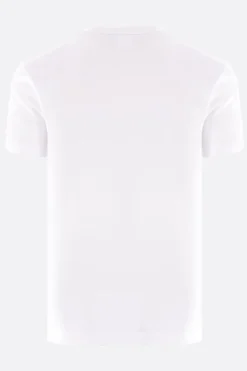 Topwear>COMME DES GARÇONS SHIRT t-shirt in cotone stampa logo Bianco