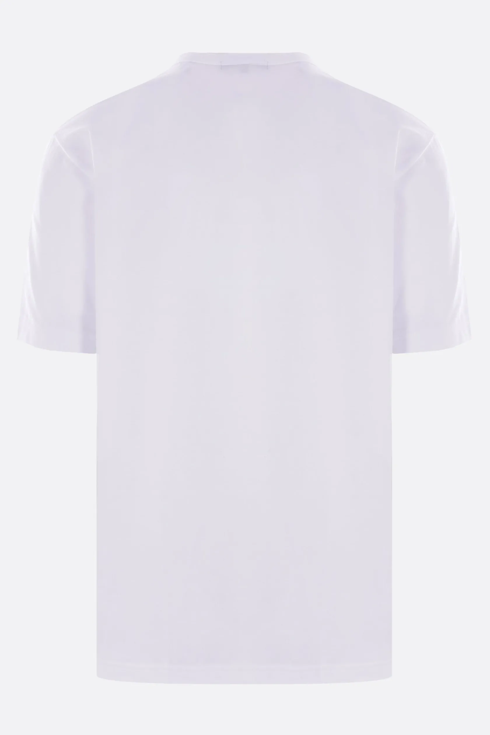 Topwear>COMME DES GARÇONS HOMME t-shirt in cotone stampa logo Bianco