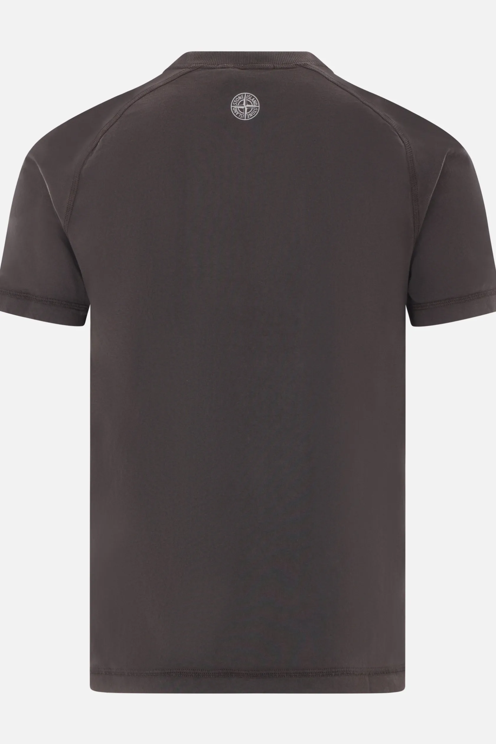 Topwear>STONE ISLAND t-shirt in cotone stampa logo Grigio