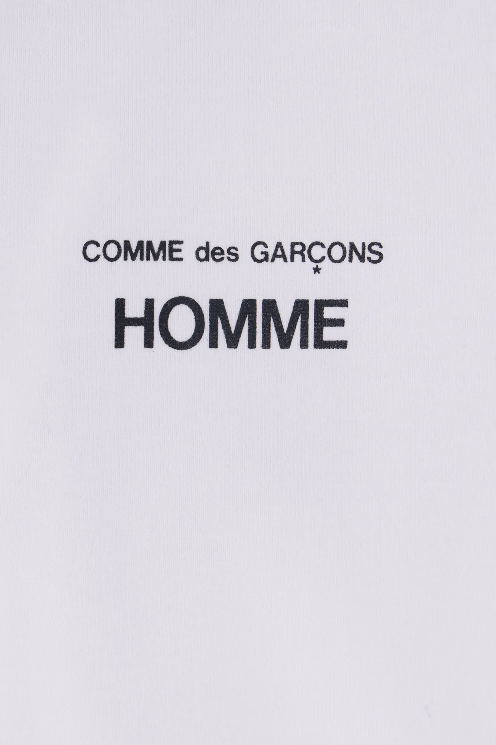 Topwear>COMME DES GARÇONS HOMME t-shirt in cotone stampa logo Bianco