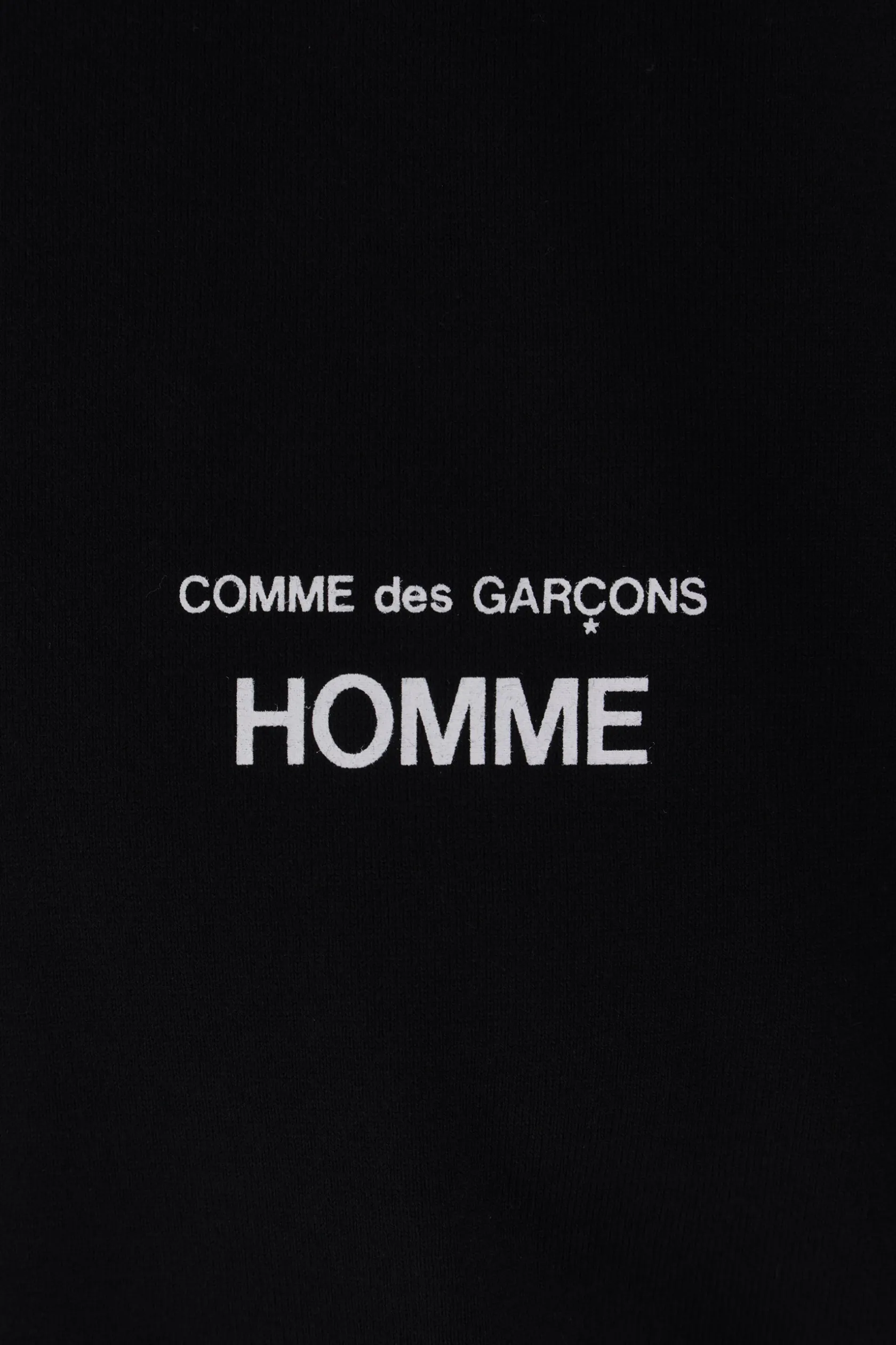 Topwear>COMME DES GARÇONS HOMME t-shirt in cotone stampa logo Nero