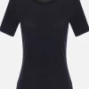 Topwear>YOHJI YAMAMOTO t-shirt in jersey a costine Nero