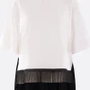 Topwear>UNDERCOVER t-shirt in jersey con fondo plissé Bianco