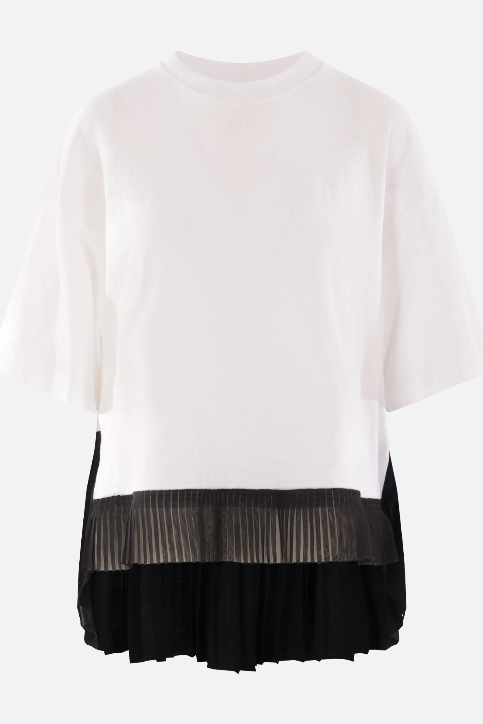Topwear>UNDERCOVER t-shirt in jersey con fondo plissé Bianco