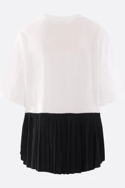 Topwear>UNDERCOVER t-shirt in jersey con fondo plissé Bianco