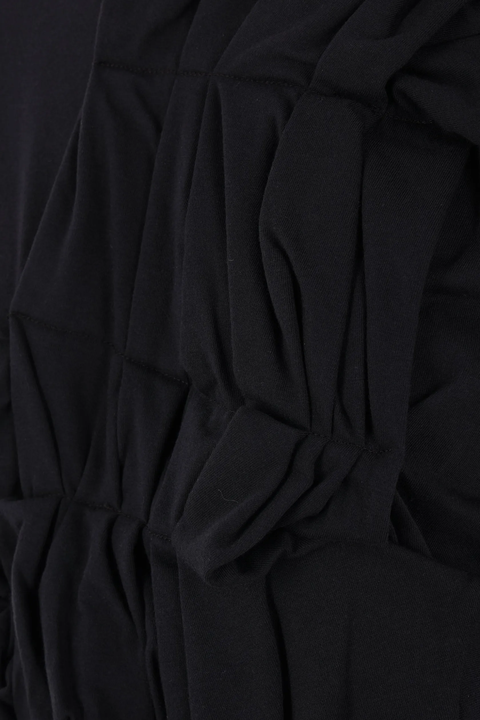 Topwear>COMME DES GARÇONS t-shirt in jersey con rouches Nero