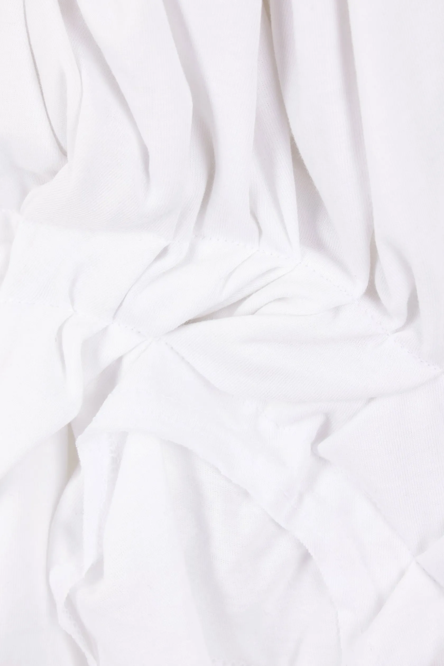 Topwear>COMME DES GARÇONS t-shirt in jersey con rouches Bianco