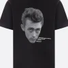 Topwear>SACAI t-shirt James Dean in cotone Nero
