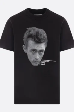 Topwear>SACAI t-shirt James Dean in cotone Nero