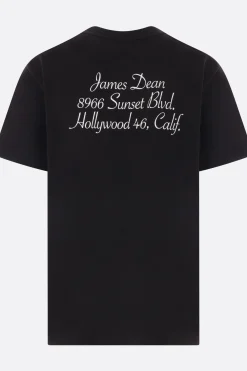 Topwear>SACAI t-shirt James Dean in cotone Nero