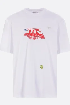 Topwear>MARTINE ROSE t-shirt Mr Jamaica in cotone Bianco