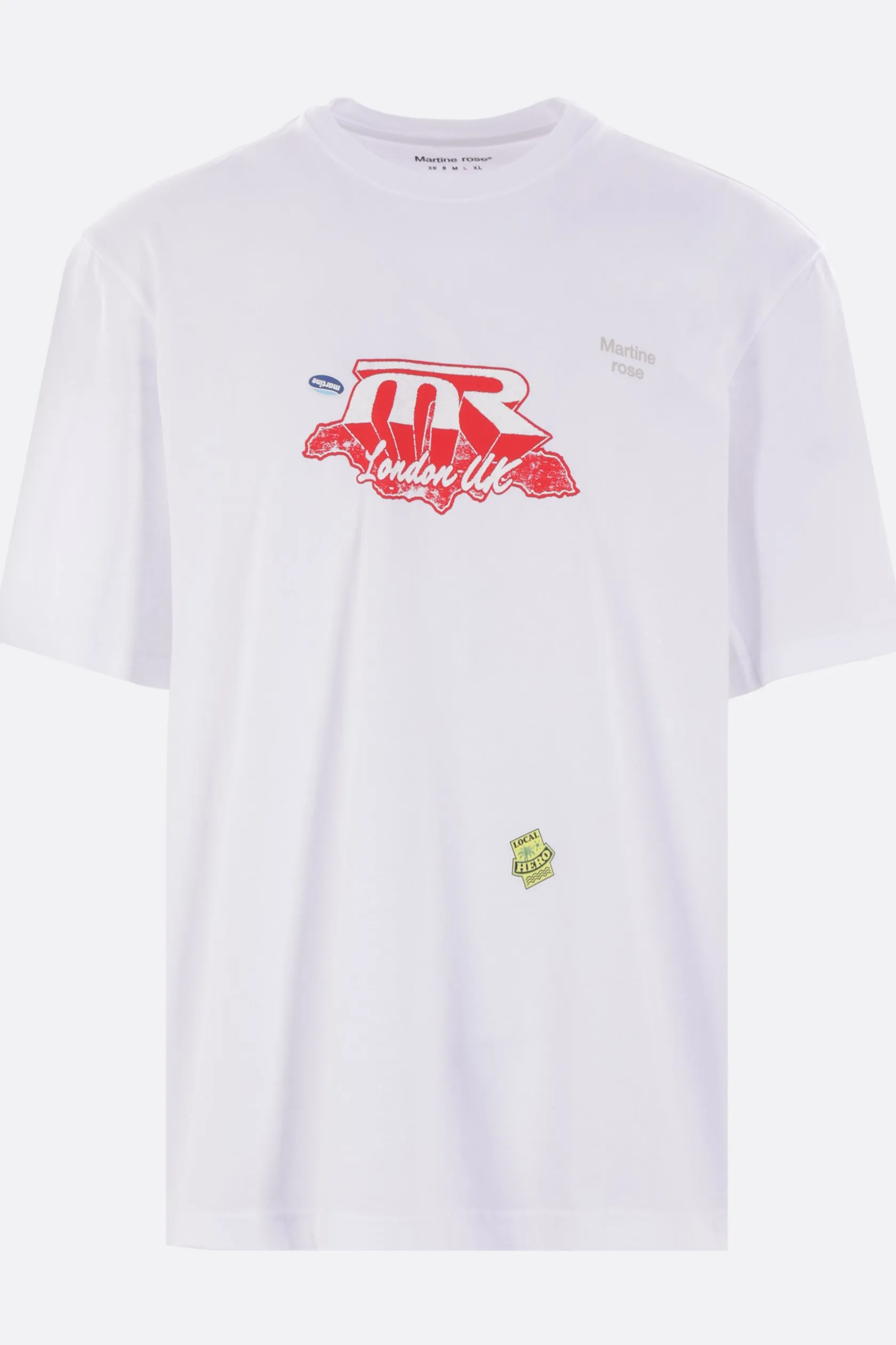 Topwear>MARTINE ROSE t-shirt Mr Jamaica in cotone Bianco