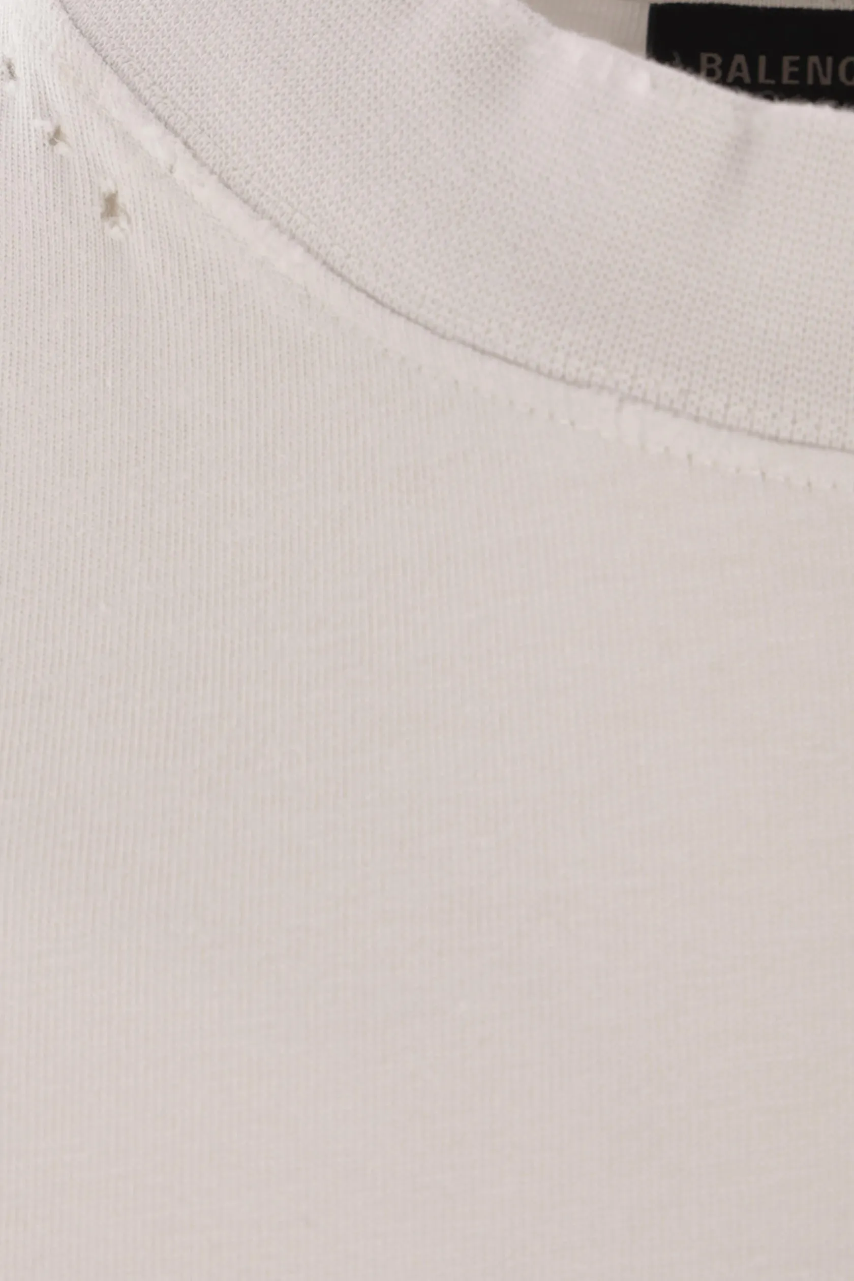 Topwear>BALENCIAGA t-shirt oversize 3B Liquefied in cotone Bianco