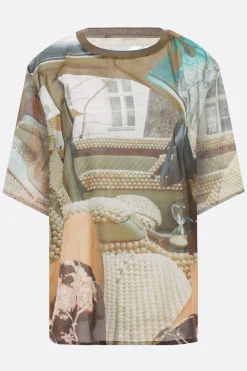 Topwear>BLESS t-shirt oversize Holiday in cotone Multicolor