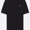 Topwear>VIVIENNE WESTWOOD t-shirt oversize in cotone organico ricamo Orb Nero