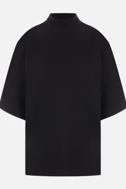 Topwear>JIL SANDER t-shirt oversize in cotone Nero