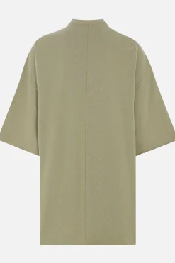 Topwear>RICK OWENS t-shirt oversize Tommy in jersey Verde