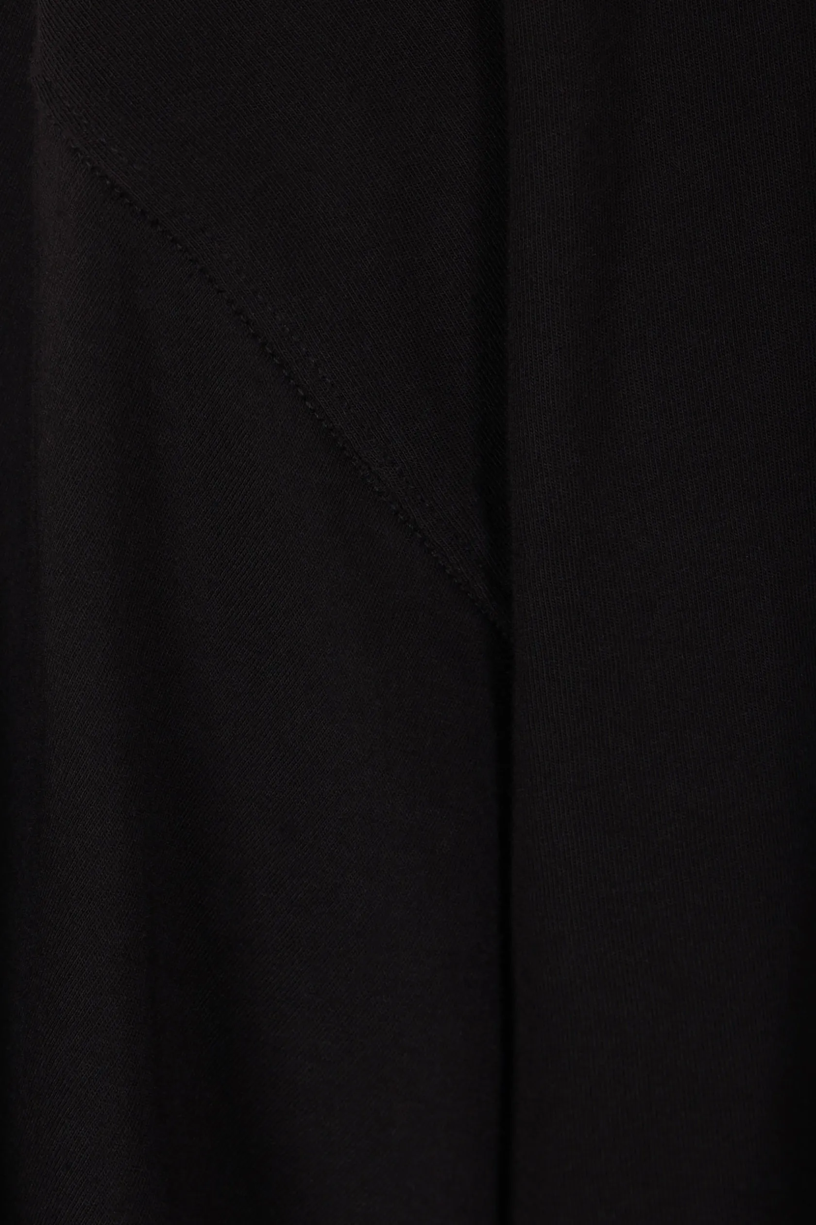 Topwear>RICK OWENS t-shirt oversize Tommy in jersey Nero