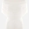Topwear>CHRISTOPHER ESBER t-shirt Sonora Veiled in jersey a costine Bianco