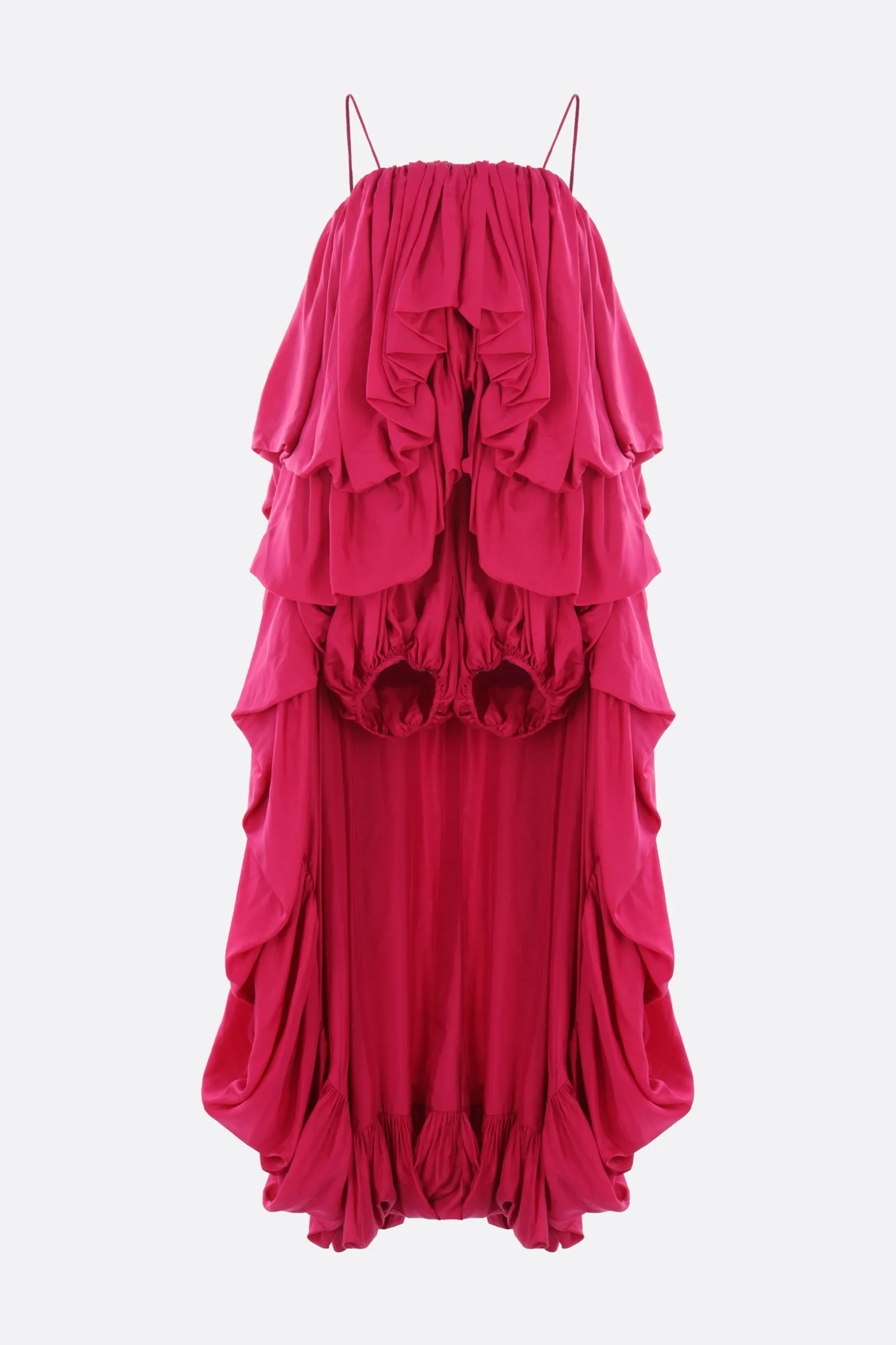 Abiti>CHLOÉ tuta asimmetrica in seta Rosso