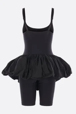 Abiti>VAQUERA tuta Pouf in jersey tecnico Nero
