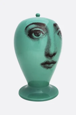 Lifestyle>FORNASETTI vaso Buongiorno/Buonanotte in porcellana Verde