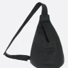 Borse A Tracolla>DISCORD YOHJI YAMAMOTO zaino monospalla Y small in pelle martellata Nero